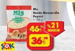 MİS RENDE MOZZARELLA PEYNİRİ 150 G